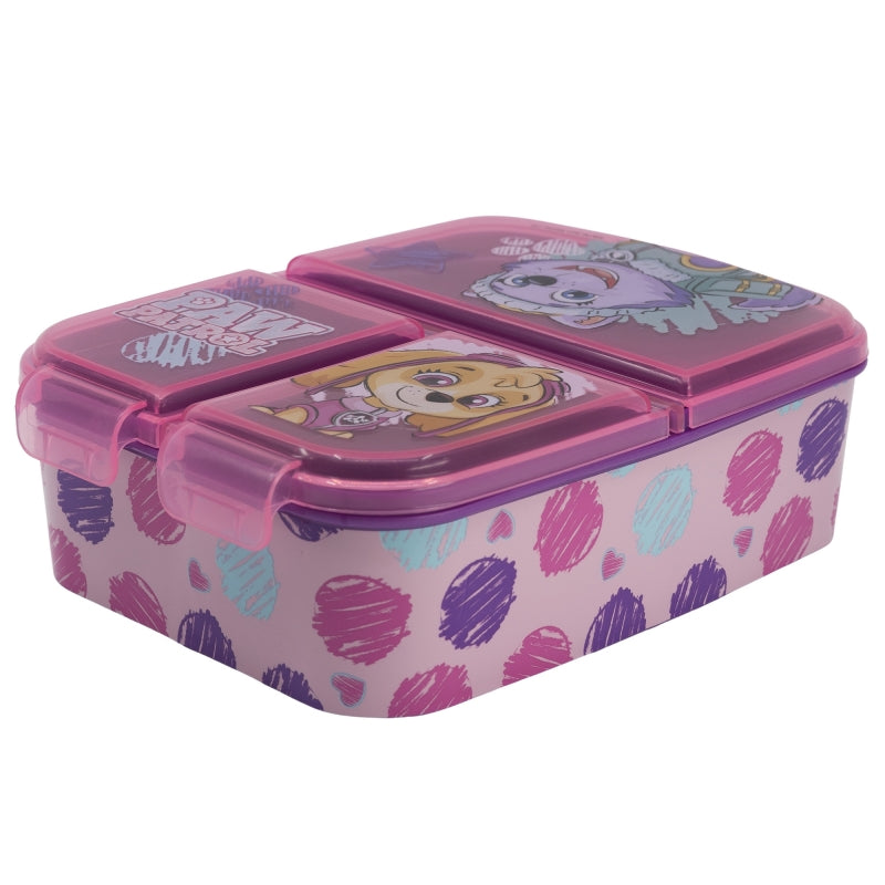 Paw Patrol Girl Sketch Essence Lunchbox met Vakken – BPA-vrije Broodtrommel voor Kinderen