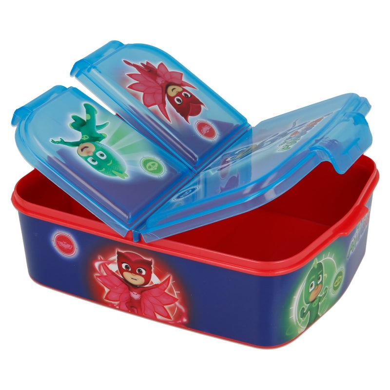 PJ Masks Lunchbox met Vakken – BPA-vrije Broodtrommel voor Kinderen 🥪