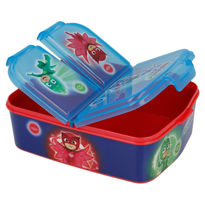 PJ Masks Lunchbox met Vakken – BPA-vrije Broodtrommel voor Kinderen 🥪