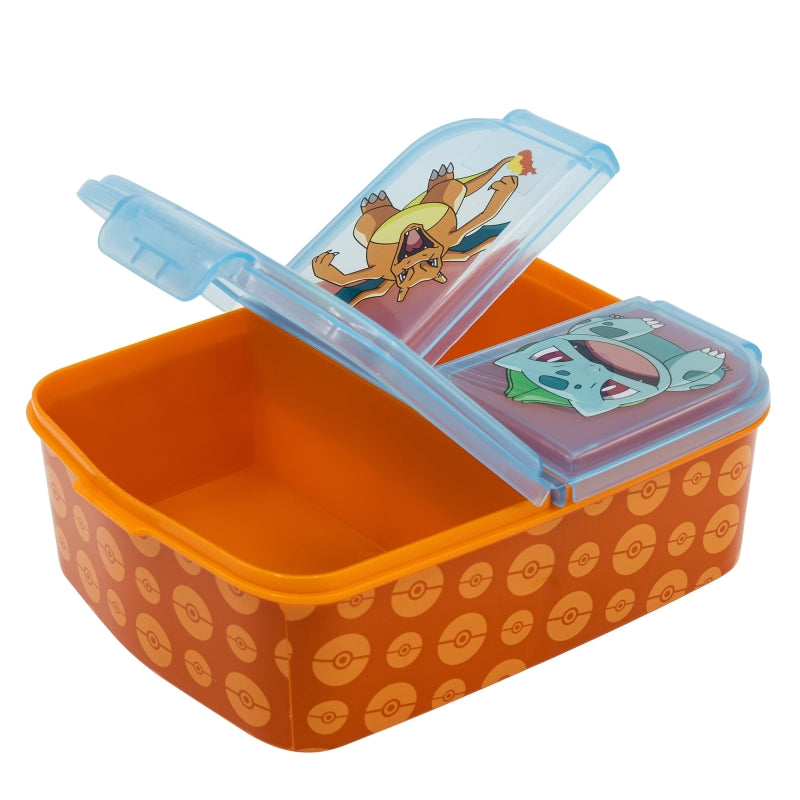 Pokémon Lunchbox met Vakken – BPA-vrije Broodtrommel voor Kinderen