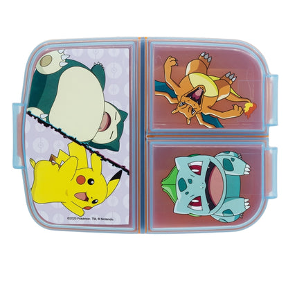 Pokémon Lunchbox met Vakken – BPA-vrije Broodtrommel voor Kinderen