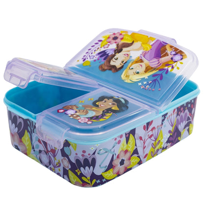 Princess Courageous Heart Lunchbox met Vakken – BPA-vrije Broodtrommel voor Kinderen