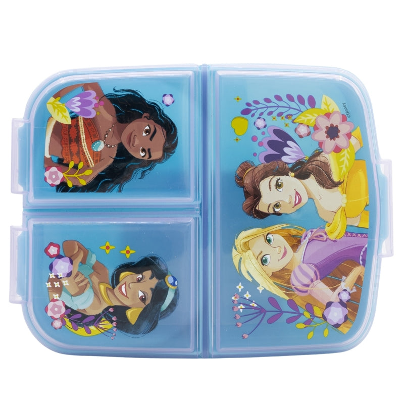 Princess Courageous Heart Lunchbox met Vakken – BPA-vrije Broodtrommel voor Kinderen