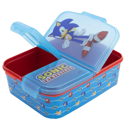 Sonic Lunchbox met Vakken – BPA-vrije Broodtrommel voor Kinderen