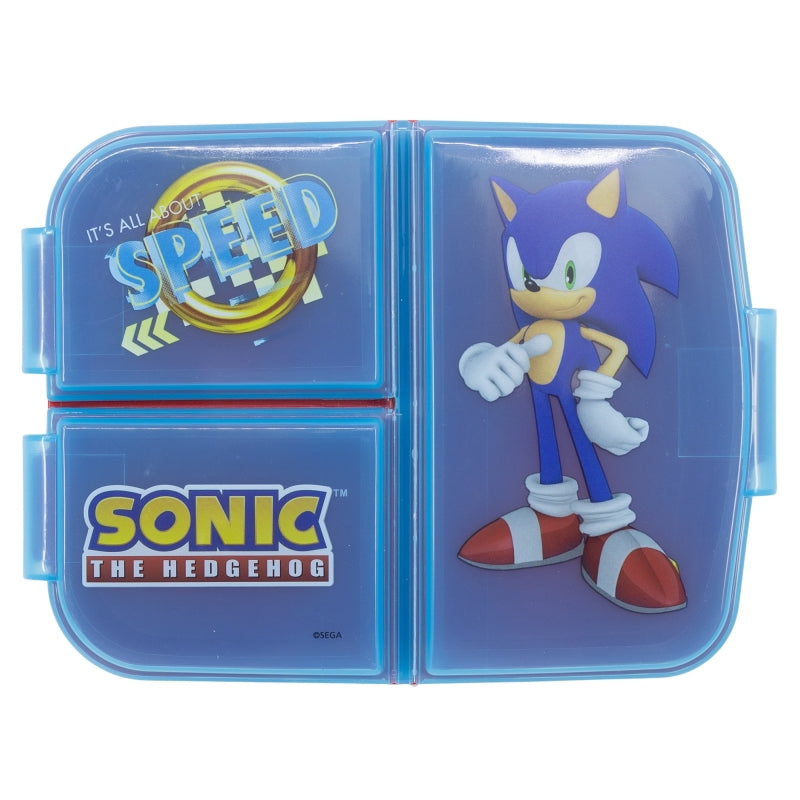 Sonic Lunchbox met Vakken – BPA-vrije Broodtrommel voor Kinderen