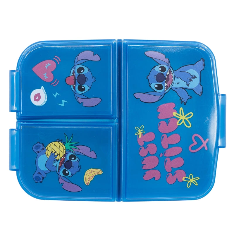 Stitch Palms Lunchbox met Vakken – BPA-vrije Broodtrommel voor Kinderen