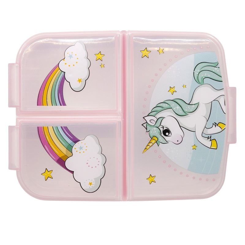 Unicorn Lunchbox met Vakken – BPA-vrije Broodtrommel voor Kinderen