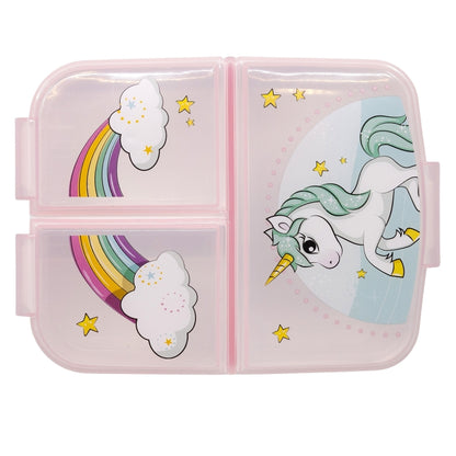 Unicorn Lunchbox met Vakken – BPA-vrije Broodtrommel voor Kinderen