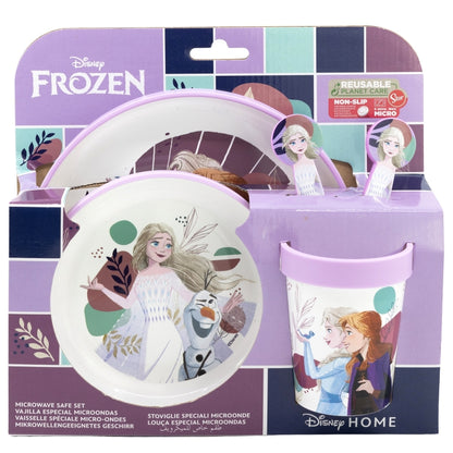 Frozen Trust the Journey Non-Slip 5-Piece Premium Tableware Set – BPA-vrije Kinderborden Set