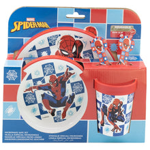 Spider-Man Arachnid Grid Non-Slip 5-Piece Premium Tableware Set – BPA-vrije Kinderborden Set