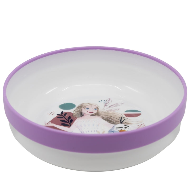 NON SLIP BICOLOR PREMIUM BOWL FROZEN TRUST THE JOURNEY