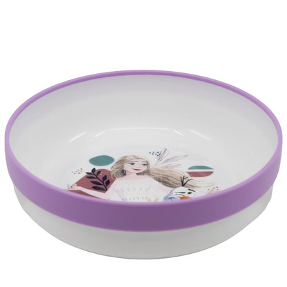 NON SLIP BICOLOR PREMIUM BOWL FROZEN TRUST THE JOURNEY
