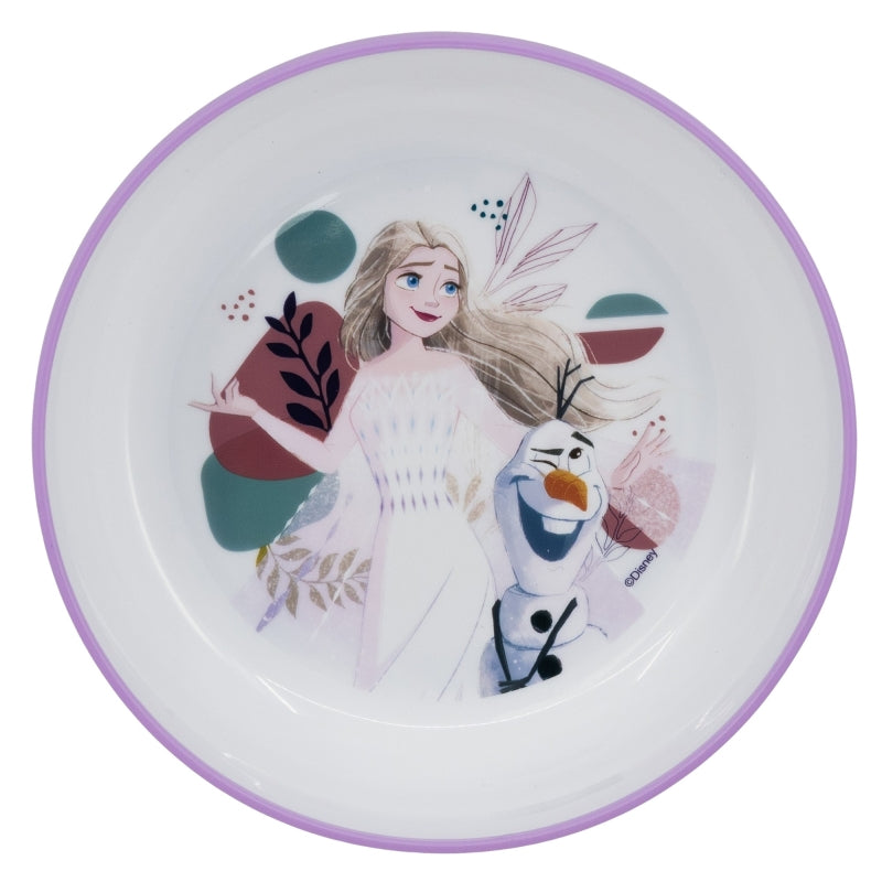 NON SLIP BICOLOR PREMIUM BOWL FROZEN TRUST THE JOURNEY