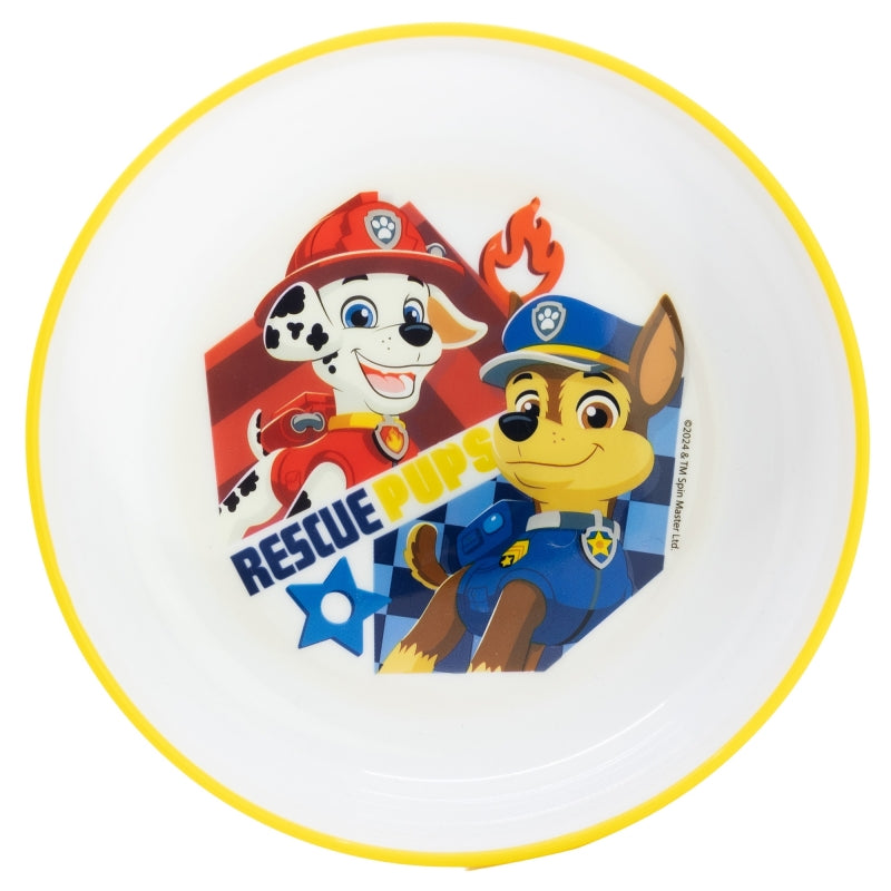 NON SLIP BICOLOR PREMIUM BOWL PAW PATROL BOY RESCUE PUPS