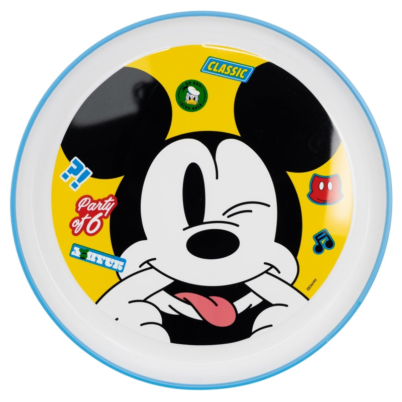 NON SLIP BICOLOR PREMIUM PLATE MICKEY MOUSE FUN-TASTIC