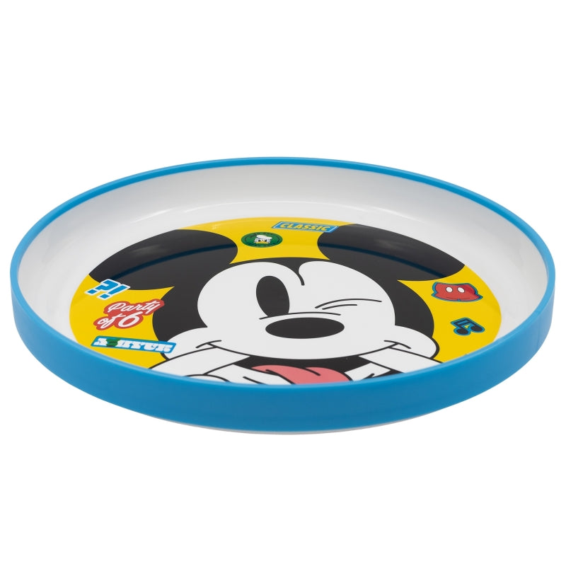 NON SLIP BICOLOR PREMIUM PLATE MICKEY MOUSE FUN-TASTIC