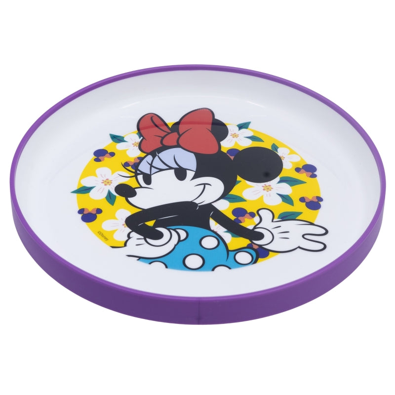 NON SLIP BICOLOR PREMIUM PLATE MINNIE SUNSHINE