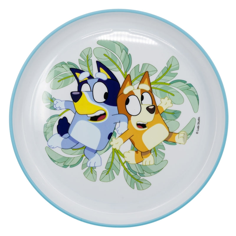 NON SLIP BICOLOR PREMIUM PLATE BLUEY