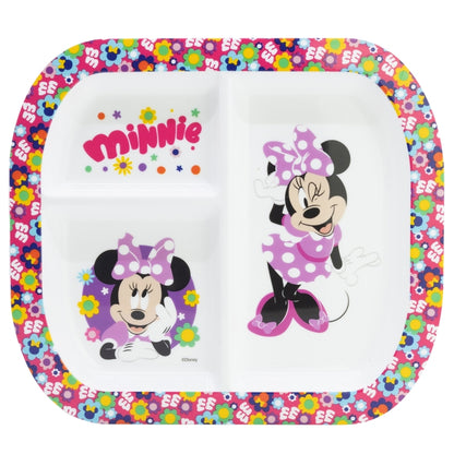RECTANGULAR DIVIDED PLATE ST MINNIE BOLD FLORALS