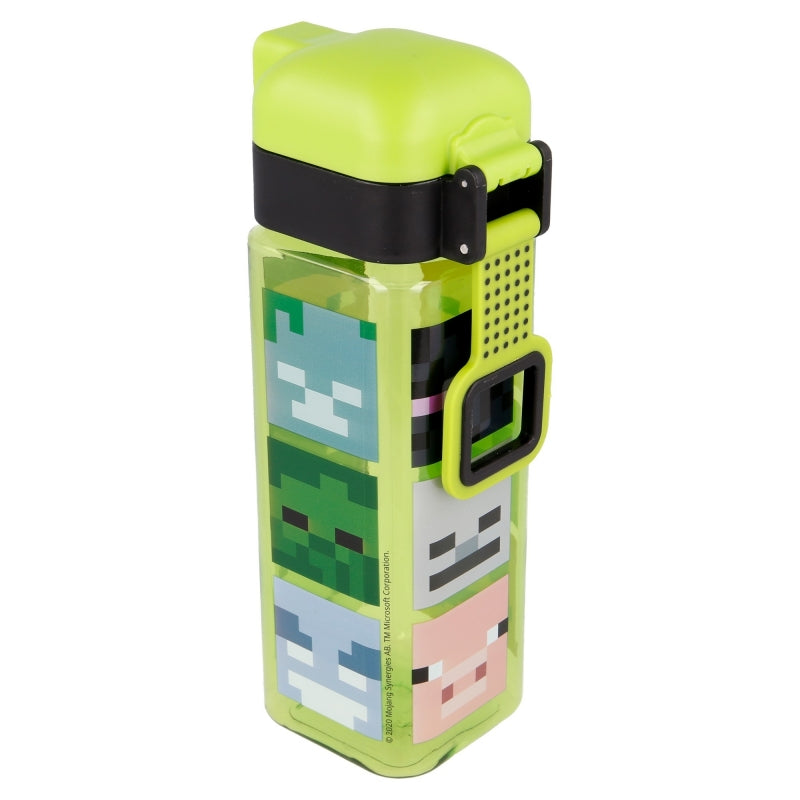 SAFETY LOCK SQUARE BOTTLE 550 ML MINECRAFT