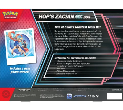 Pokemon - EX Box: Hop's Zacian EX