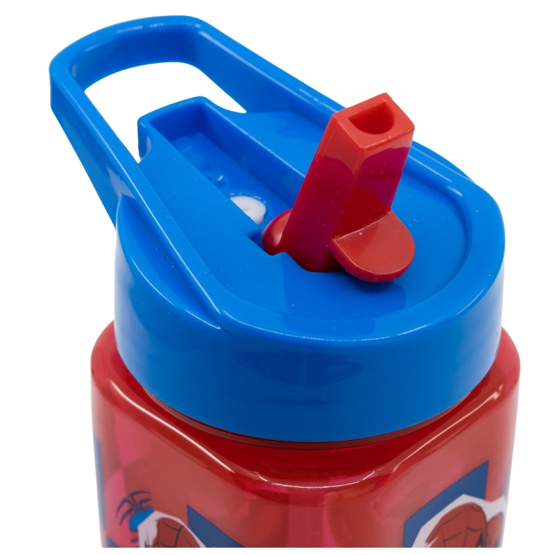 SQUARE WATER BOTTLE 510 ML SPIDERMAN ARACHNID GRID