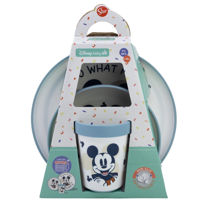 Mickey Mouse Full of Smiles Peuterservies Set – Vrolijk Eten met Mickey!