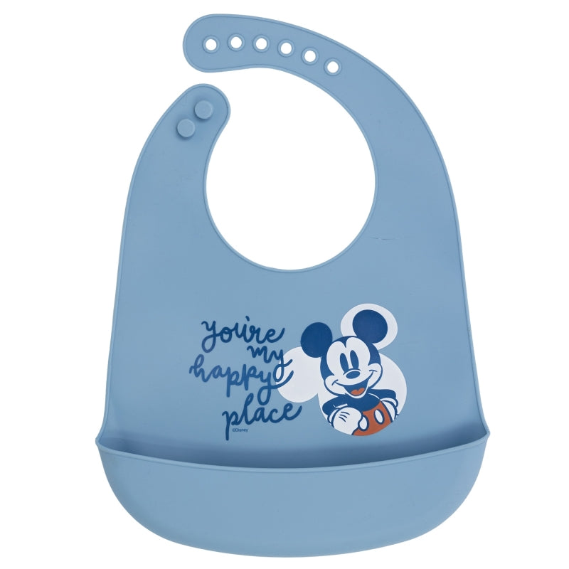 Mickey Mouse Full of Smiles Siliconen Slabbetje – Vrolijke Eetmomenten!