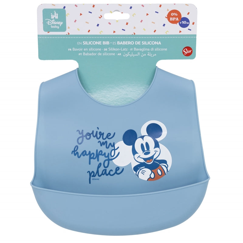 Mickey Mouse Full of Smiles Siliconen Slabbetje – Vrolijke Eetmomenten!