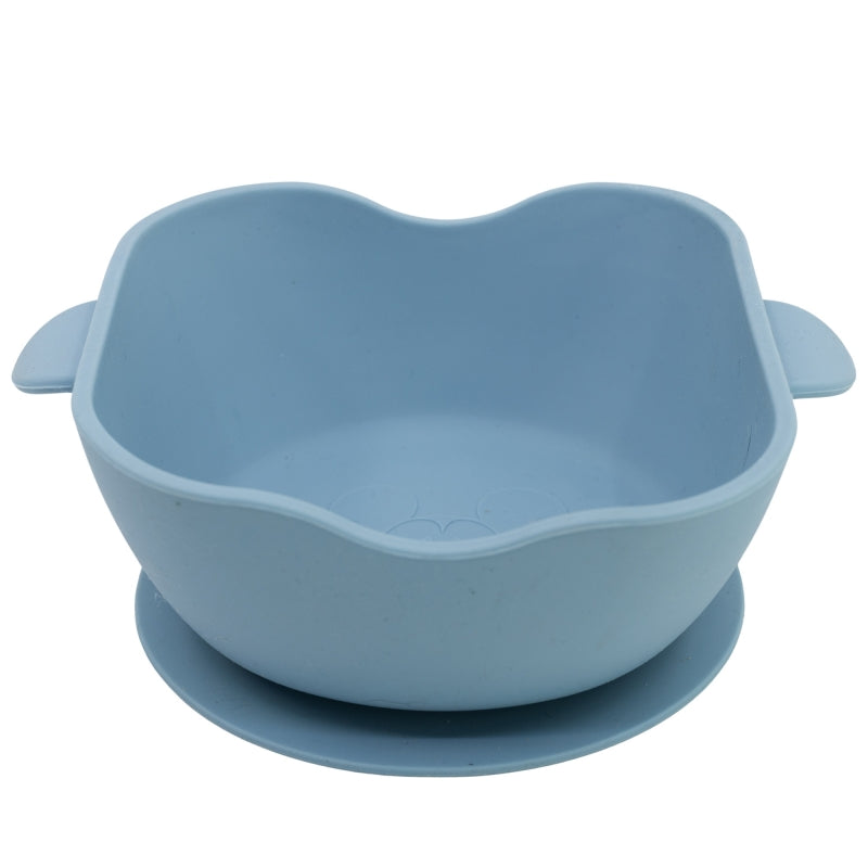 TODDLER SQUARE SILICONE BOWL SUCTION SYSTEM MICKEY MOUSE