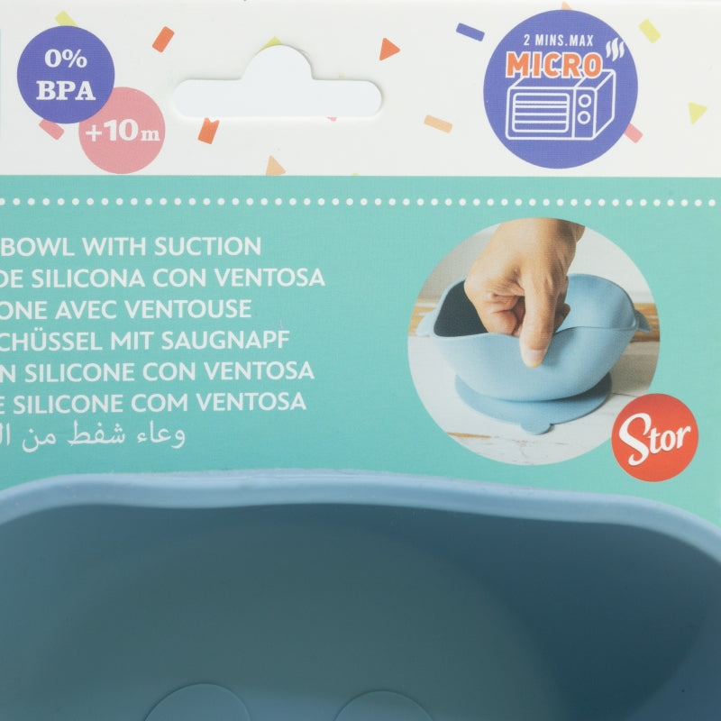 TODDLER SQUARE SILICONE BOWL SUCTION SYSTEM MICKEY MOUSE
