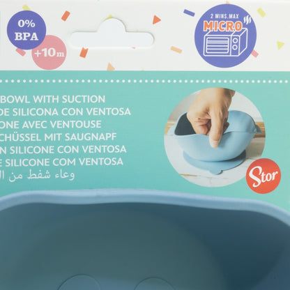 TODDLER SQUARE SILICONE BOWL SUCTION SYSTEM MICKEY MOUSE