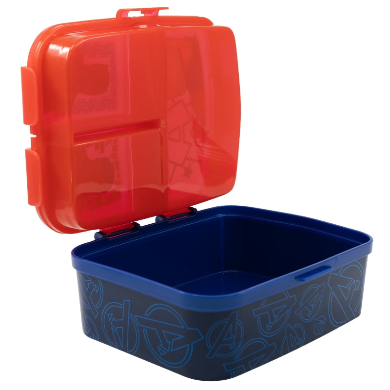 Avengers Invincible Force XL Lunchbox met 4 Vakken – BPA-vrije Broodtrommel voor Kinderen