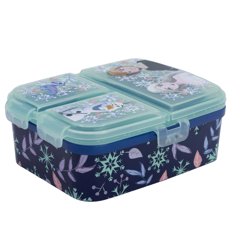 Frozen Snowy Tale XL Lunchbox met 4 Vakken – BPA-vrije Broodtrommel voor Kinderen