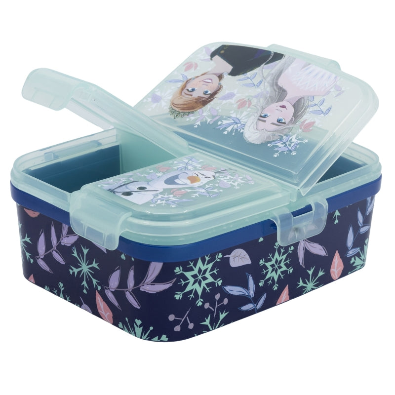 Frozen Snowy Tale XL Lunchbox met 4 Vakken – BPA-vrije Broodtrommel voor Kinderen