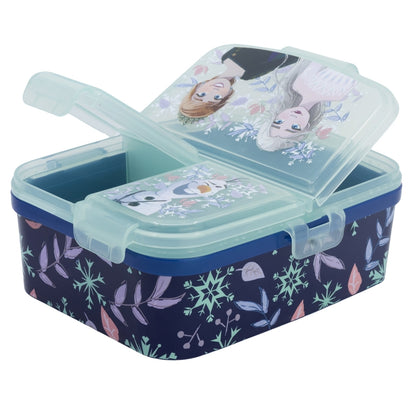 Frozen Snowy Tale XL Lunchbox met 4 Vakken – BPA-vrije Broodtrommel voor Kinderen