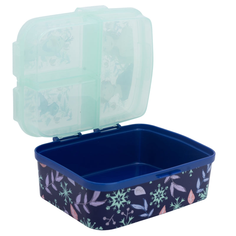 Frozen Snowy Tale XL Lunchbox met 4 Vakken – BPA-vrije Broodtrommel voor Kinderen