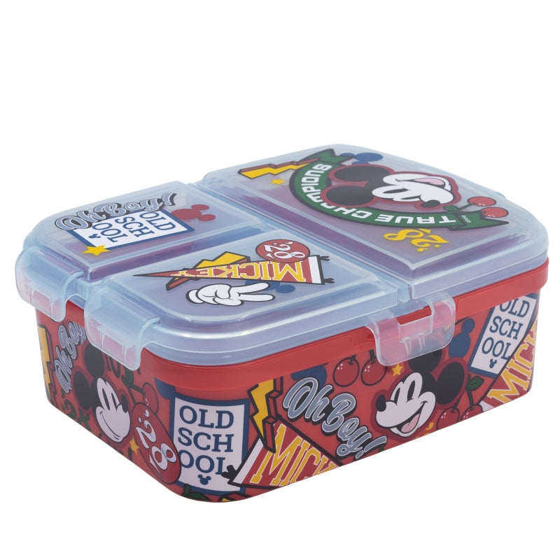 Mickey True Champions XL Lunchbox met 4 Vakken – BPA-vrije Broodtrommel voor Kinderen