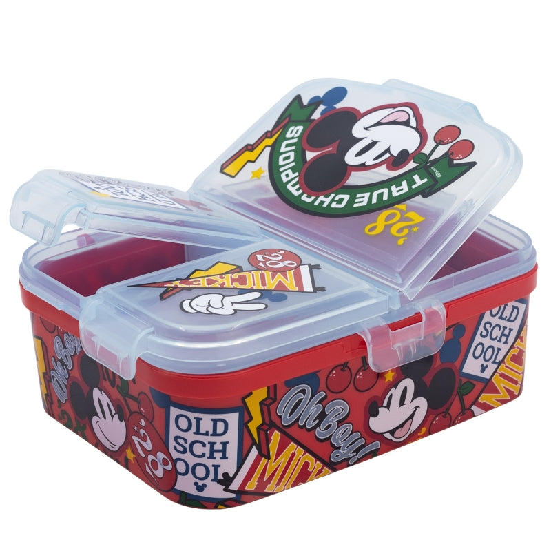 Mickey True Champions XL Lunchbox met 4 Vakken – BPA-vrije Broodtrommel voor Kinderen