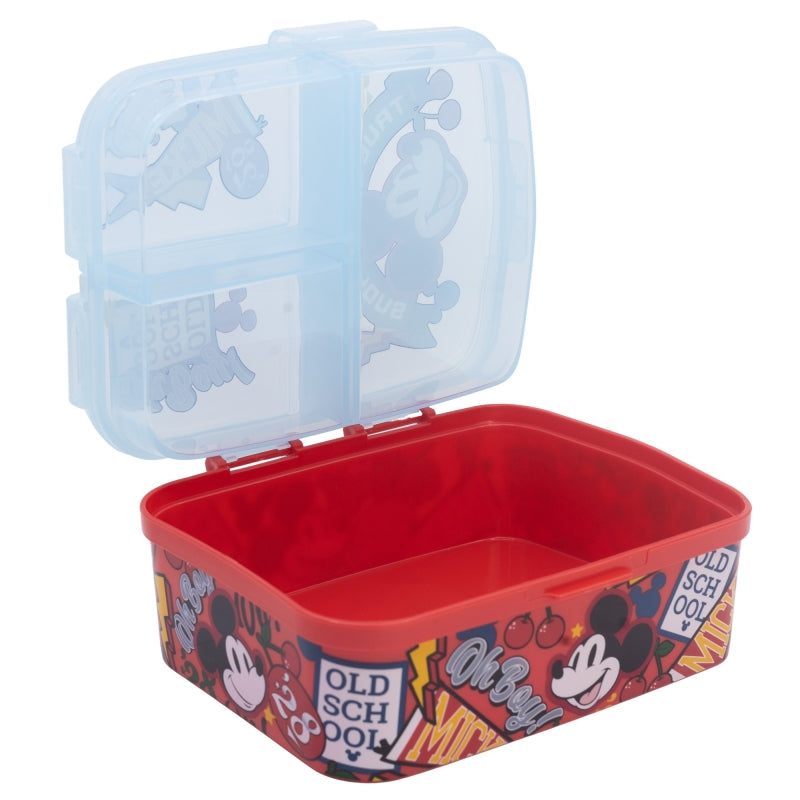 Mickey True Champions XL Lunchbox met 4 Vakken – BPA-vrije Broodtrommel voor Kinderen