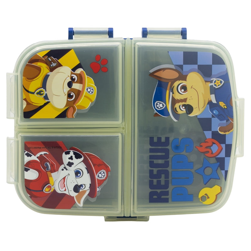 Paw Patrol Boy Rescue Pups XL Lunchbox met 4 Vakken – BPA-vrije Broodtrommel voor Kinderen