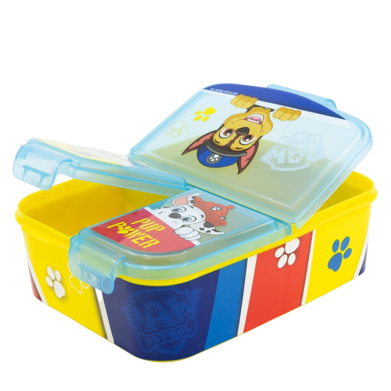 Paw Patrol Pup Power XL Lunchbox met 4 Vakken – BPA-vrije Broodtrommel voor Kinderen